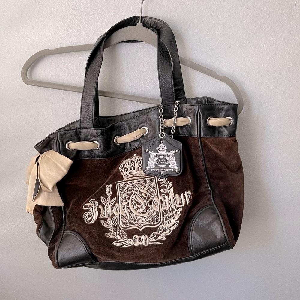 Brown Velvet Juicy Couture Bag
